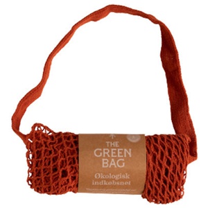 The Green Bag Handlenet af Økologisk Bomuld   Rød produktbillede