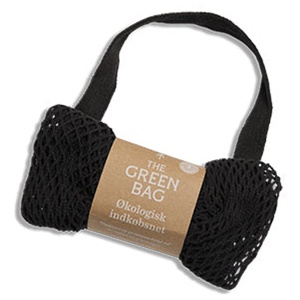 The Green Bag Handlenet af Økologisk Bomuld   Sort produktbillede