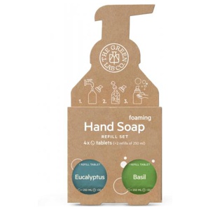 The Green Lab Co. håndsåpe refill eukalyptus & basilikum 4 x 125 ml produktbilde