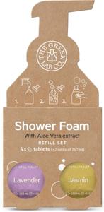 The Green Lab Co. Refill Shower Foam Lavender & Jasmin 4x125ml produkt bild