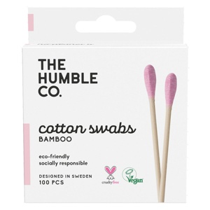 The Humble Co. Natural Cotton Swabs Purple 100stk produktbilde
