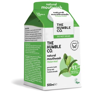 The Humble Co. Natural Mouthwash Fresh Mint, 500 ml produktbilde