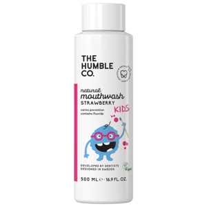 The Humble Co. Natural Mouthwash Kids Strawberry, 500 ml produktbilde