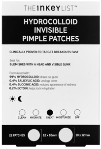 The Inkey List INKEY Hydrocolloid Invisible Pimple Patches 22 pcs produktbillede