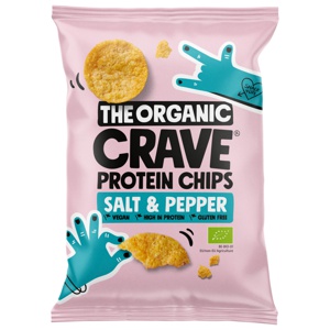 The Organic Crave Økologiske protein chips salt og peber 30 g produktbillede