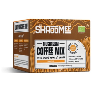 The Organic Labs Shroomee Svampkaffe Wake Up med Chaga & Lion’s Mane 10 st portionspåsar produkt bild