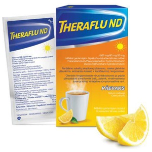 Theraflu nd suukaud. lah. plv 1000mg+60mg+30mg n6 toote pilt