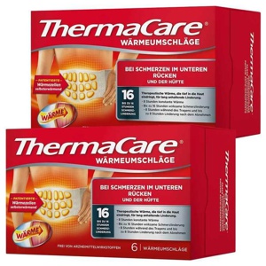 Thermacare Rückenumschläge S-XL zur Schmerzlinderung, 2x6 St n.v. Produktbild