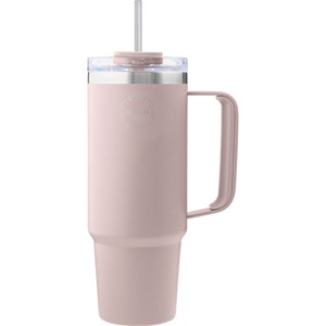 Thermo Cup with Straw Soft Rose produktbillede