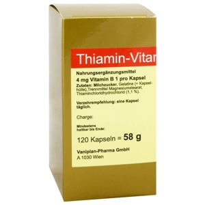 Thiamin Kapseln Vitamin B1, 120 St Kapseln Produktbild
