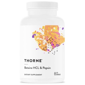 Thorne Betaine HCL & Pepsin 225 kapslar produkt bild