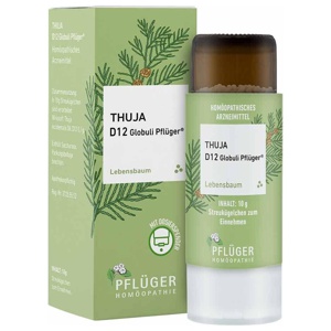 THUJA D 12 Globuli Pflüger Globulispender Produktbild