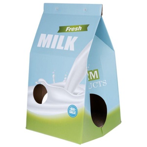 TIAKI Katzenhöhle & Kratzmöbel Milchkarton Produktbild