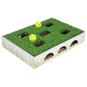 TIAKI Katzenspielzeug Jagdbox mit Graspatch Produktbild