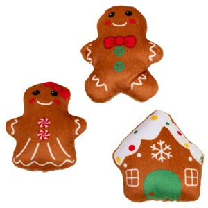 TIAKI Katzenspielzeug-Set Lebkuchen-Familie Produktbild