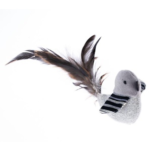 TIAKI Katzenspielzeug Vogel mit Federn Produktbild