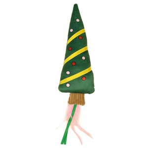 TIAKI Katzenspielzeug Weihnachtsbaum mit Bändchen Produktbild