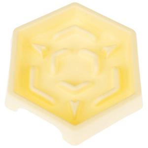 TIAKI Slow Feeder Yellow Hexagon Produktbild