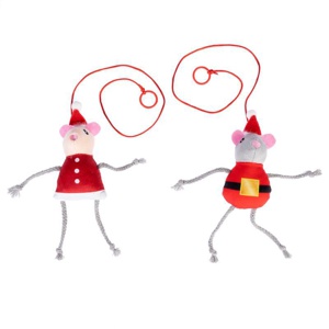 TIAKI Türhänger-Set Weihnachtliches Mäusepaar Produktbild