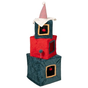 TIAKI Weihnachtlicher Geschenketurm für Katzen Produktbild
