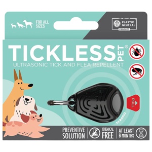 Tickless Pet Elektronisk Flåttjager, Svart, 1 stk. produktbilde