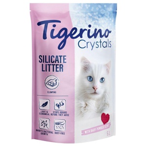 Tigerino Crystals klumpende Katzenstreu - Babypuderduft Produktbild