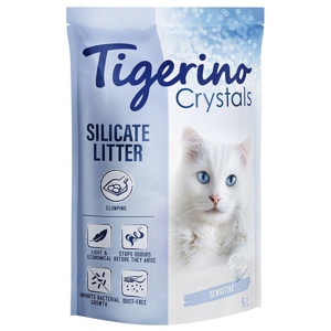 Tigerino Crystals klumpende Katzenstreu – Sensitive, parfümfrei Produktbild