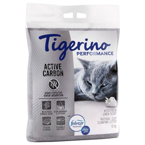 Tigerino Performance Active Carbon Katzenstreu – Febreze-Duft nach frischer Wäsche Produktbild