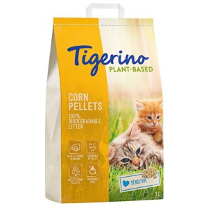 Tigerino Plant-Based Mais Katzenstreu - Sensitive, parfümfrei Produktbild