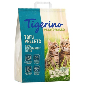 Tigerino Plant-Based Tofu Katzenstreu – Duft nach grünem Tee Produktbild