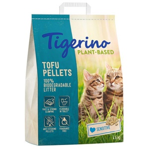 Tigerino Plant-Based Tofu Katzenstreu - Sensitive, parfümfrei Produktbild