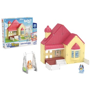 Tile Town Bluey Familjens Hus Magnetiskt Byggset 46-delar produkt bild