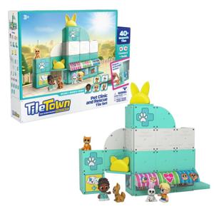 Tile Town Djurklinik Magnetiskt Byggset 44-delar produkt bild