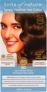 Tints of Nature Hårfarve 5D Light Golden Brownbrown 130 ml produktbillede
