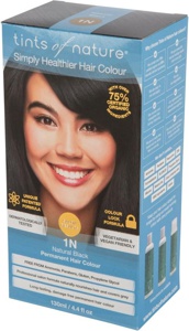 Tints of Nature Natural Black 1N 130ml produktbillede