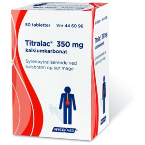 Titralac 350 mg tabletter 50 stk produktbilde
