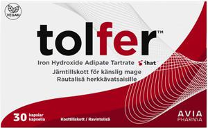 Tolfer Järn 30 mg 30 kapslar produkt bild