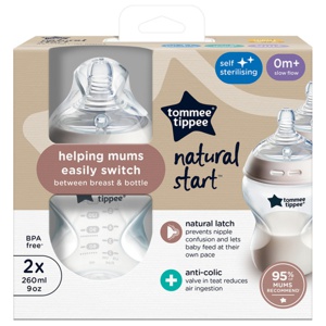 Tommee Tippee Natural Start sutteflaske 2 x 260 ml produktbillede