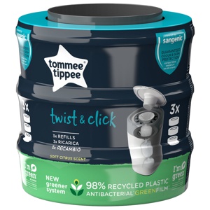 Tommee Tippee Sangenic Twist & Click Blee Poser 3 stk. refill'er produktbillede