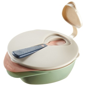 Tommee Tippee Skål med lock + Sked produkt bild