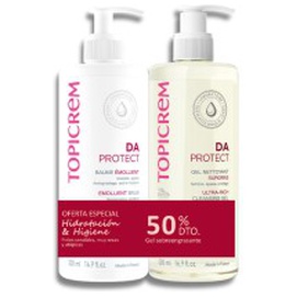 Topicrem Da Protect Emolient Balm 500ml + Cleansing Gel 500ml Pack 2 Pcs Produktbild