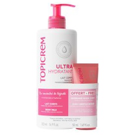 Topicrem Uh Body Milk 500ml + Gentle Exfoliant 3-In-1 Pack 2 Pcs Produktbild