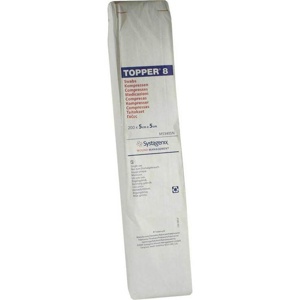 Topper 8 Kompresse unsteril 5x5 cm, 200 St Kompressen Produktbild
