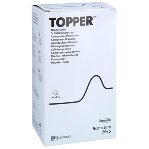 TOPPER Schlitzkompr.5x5 cm steril Produktbild