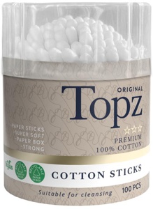 Topz Cotton Sticks Designed produktbilde