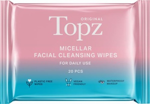 Topz Daily Micellar Facial Cleansing Wipes 20 stk produktbilde