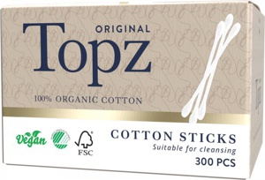 Topz Premium Cotton Sticks 300 stk produktbilde
