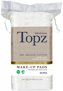 Topz Premium Square Make Up Pads 50 stk produktbilde