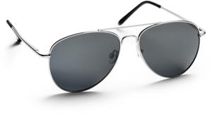 Toronto Polarized Silver metal - black lens, 20 g produkt bild