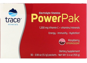 Trace Minerals Electrolyte Stamina Power Pak Raspberry 30-pak produktbillede